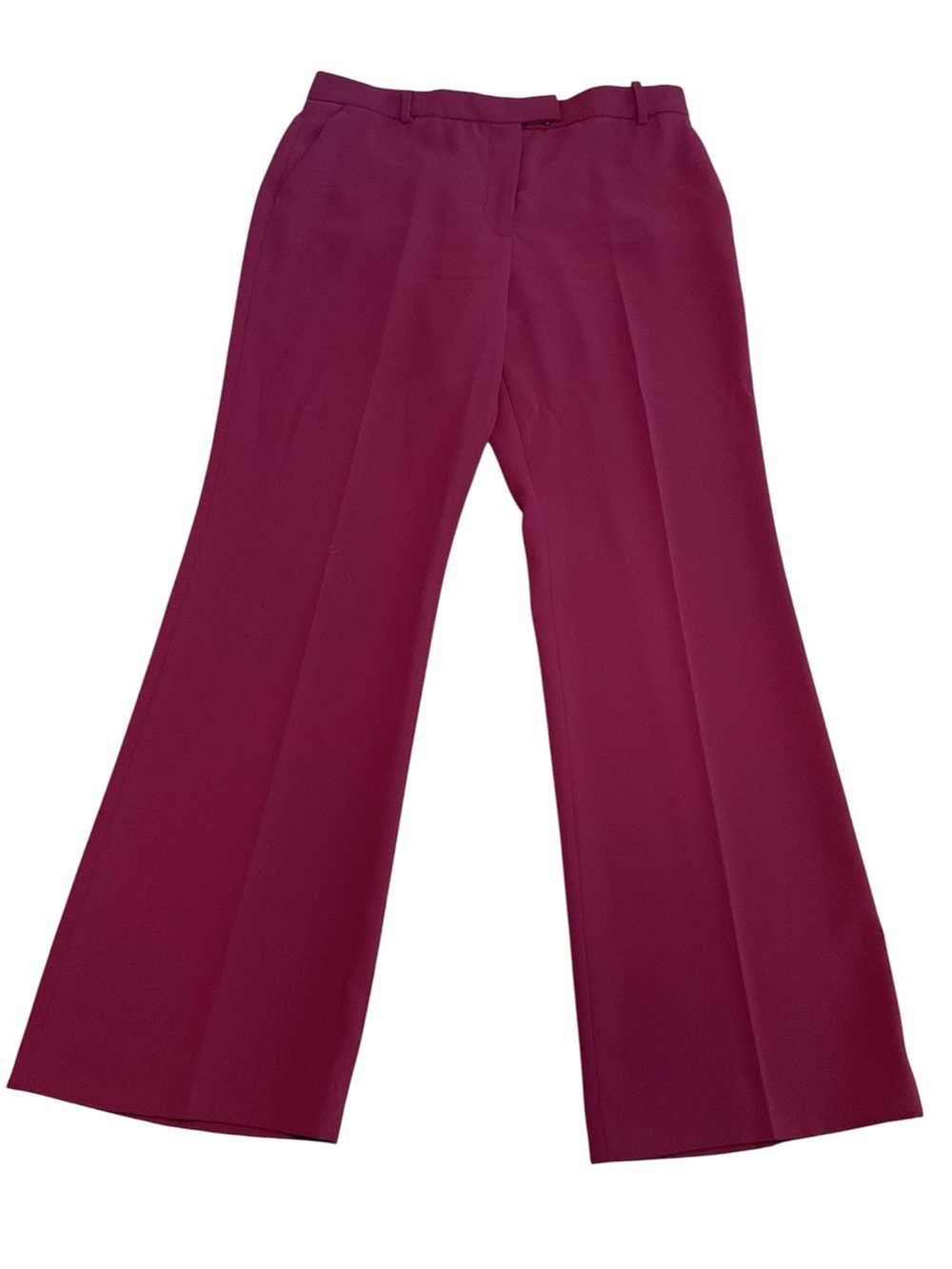 Zara Wide-Leg Women's Pants in Light Burgundy, Size L